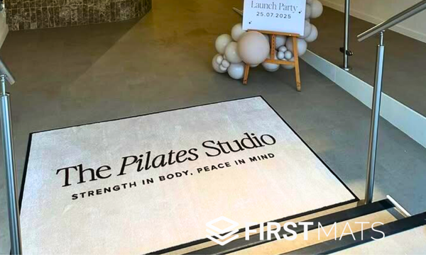 Logo mat installation example