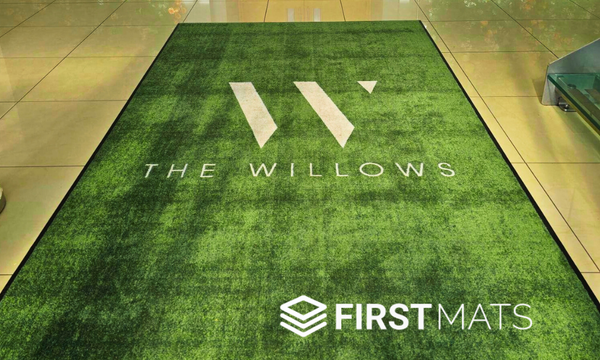 Logo mat installation example