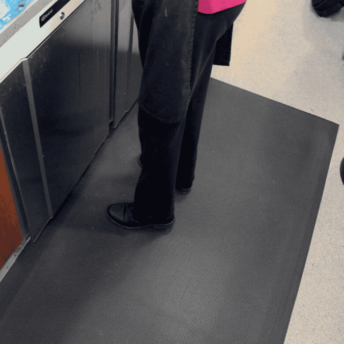 Ultimate Kitchen and Catering Floor Mat - Being used in application