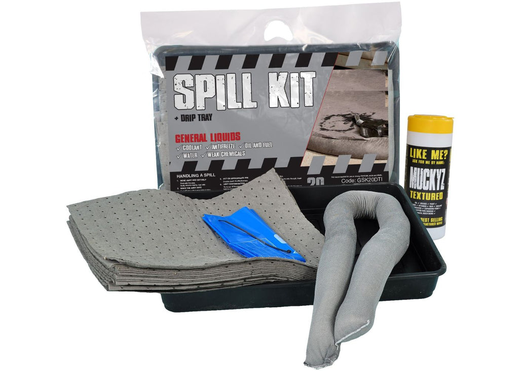 General Purpose Spill Kits with Drip Trays 20 litres (6112357548203)