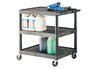 General Purpose Plastic 2 Tier Shelf Service Trolley (4802953314339)