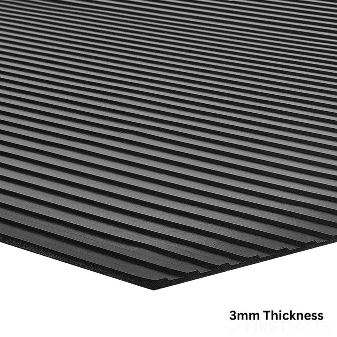 3mm thick rubber matting (broad rib)