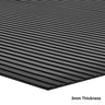 3mm thick rubber matting (broad rib)