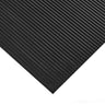Wide ribbed rubber matting corner swatch