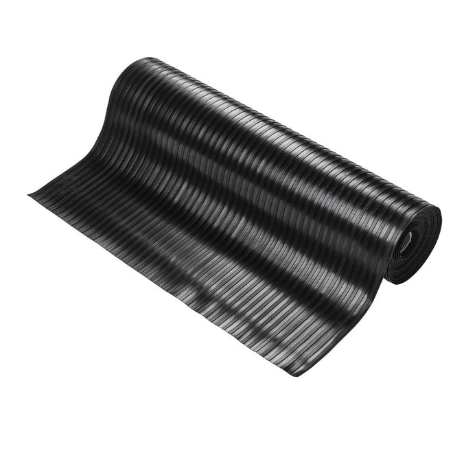 Wide ribbed rubber matting roll