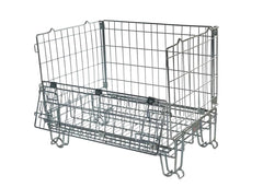 Zinc-Plated Stackable Pallet Cages