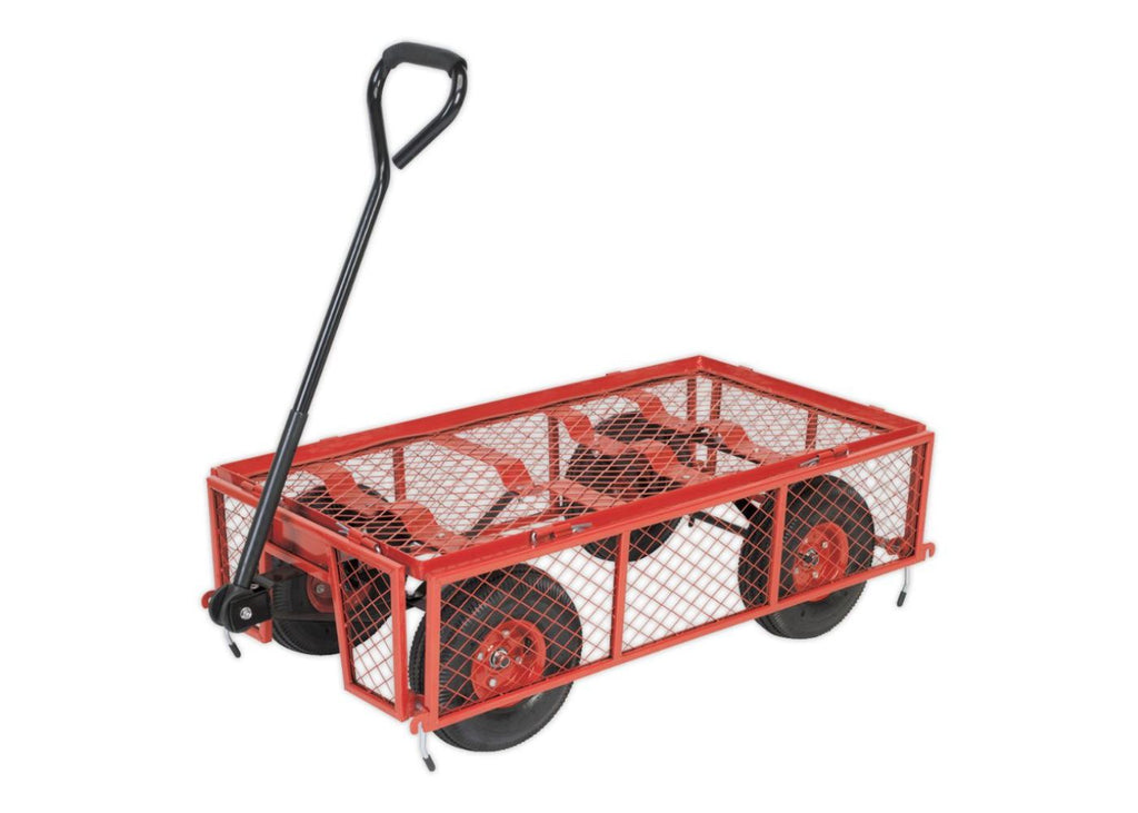 Basic turntable truck with sides down