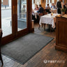 Brush-Rib Mat by Restaurant Entrance Inside