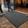 Brush-Rib Mat by Restaurant Entrance