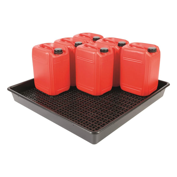 100Ltr Oil and Chemical Spill Tray (9 x 25L drum) - Up to 200kg