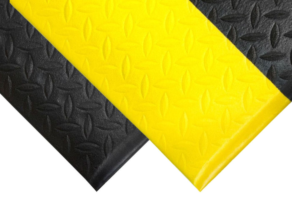 Roll of AtEase Diamond Standard Anti-Fatigue Mat with diamond-patterned surface for industrial comfort and safety
