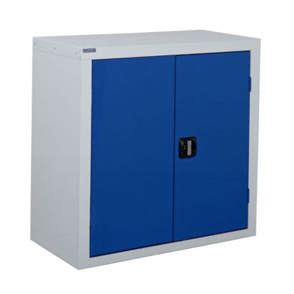 small blue metal cabinet