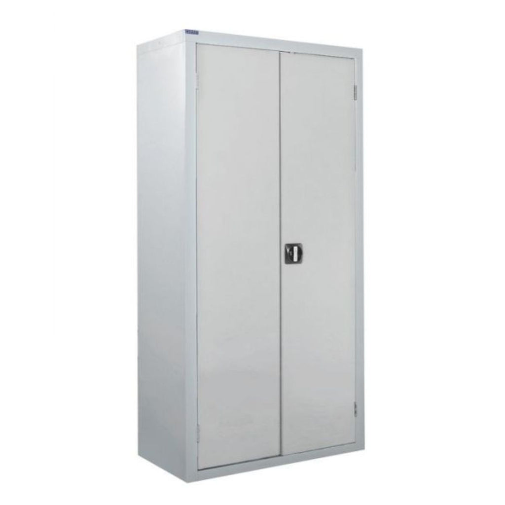 large grey metal cabinet