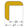 Foam Edge Protectors - Self-Adhesive - 1m Long