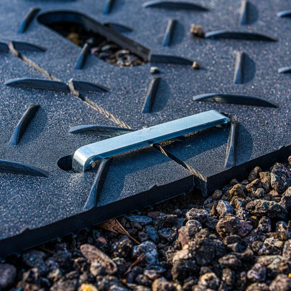 Connector for heavy duty ground protect tile