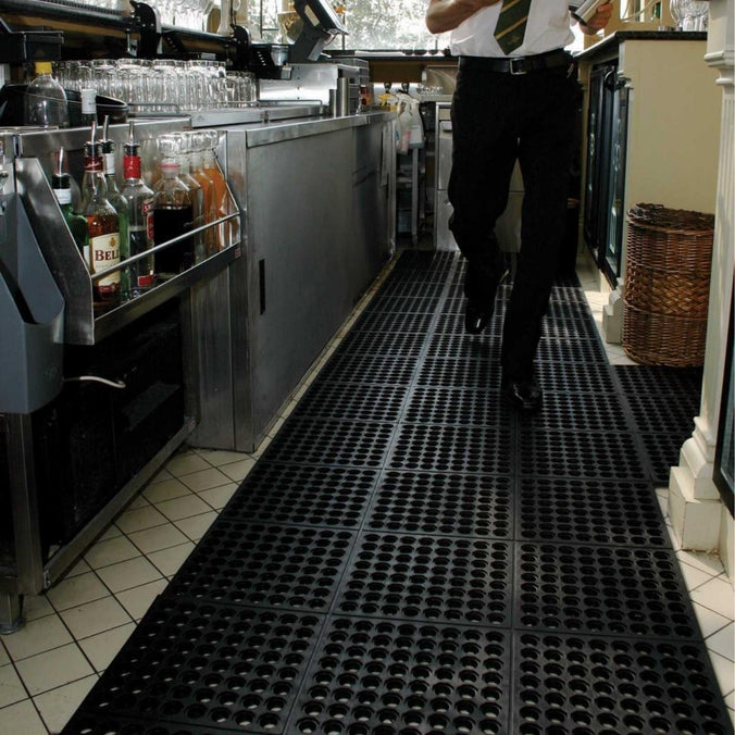 Heavy-Duty Interlocking Bar Floor Mats