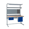 Cantilever Workbench with Storage, Upper Shelf, and LED Lighting