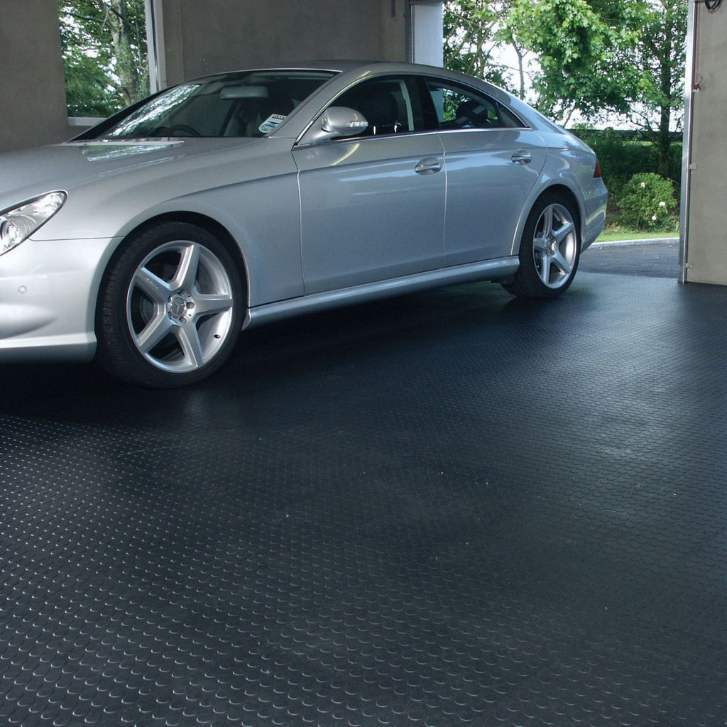 Interlocking PVC garage floor tiles