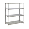 Heavy-Duty Polymer Cold Room Shelving Units - Solid Shelves