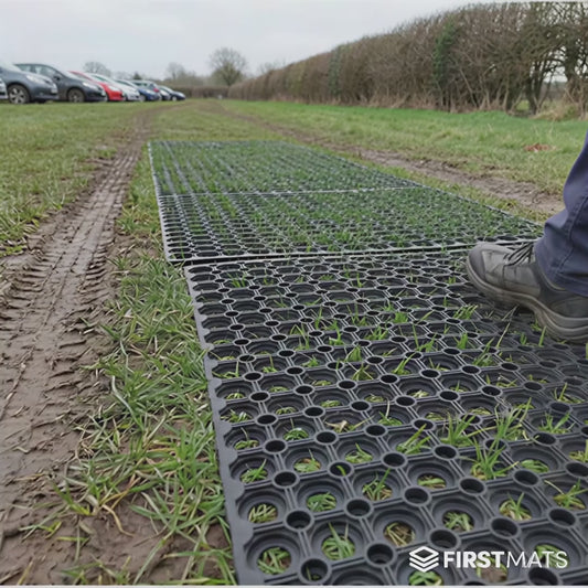 Rubber Grass Protection Mats