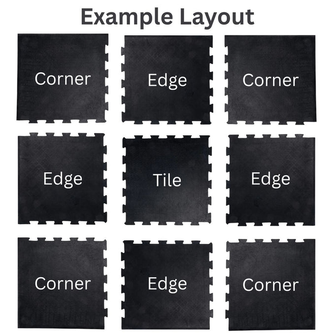 Rubber Gym Mat Tiles