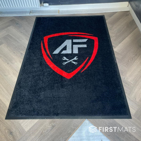 AF Mechanics custom logo mat