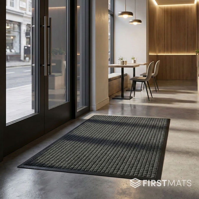 Heavy-duty restaurant entrance mat