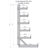 Heavy Duty Single-Sided Bar Storage Rack