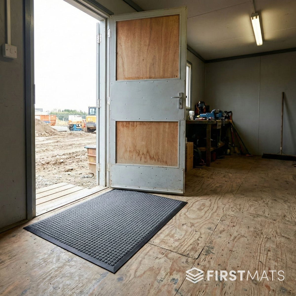 Site Cabin Mat in a Portacabin