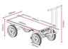 TT1 Construction Site Turntable Trolley - 1000kg
