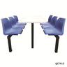 Six Seater Standard Canteen Tables one way entry (4606301863971)