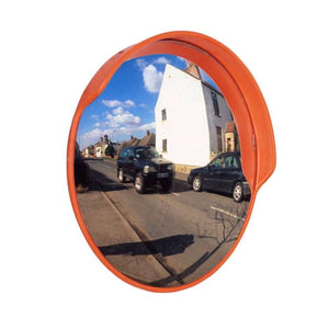 Outdoor Convex Traffic Mirror with Hood