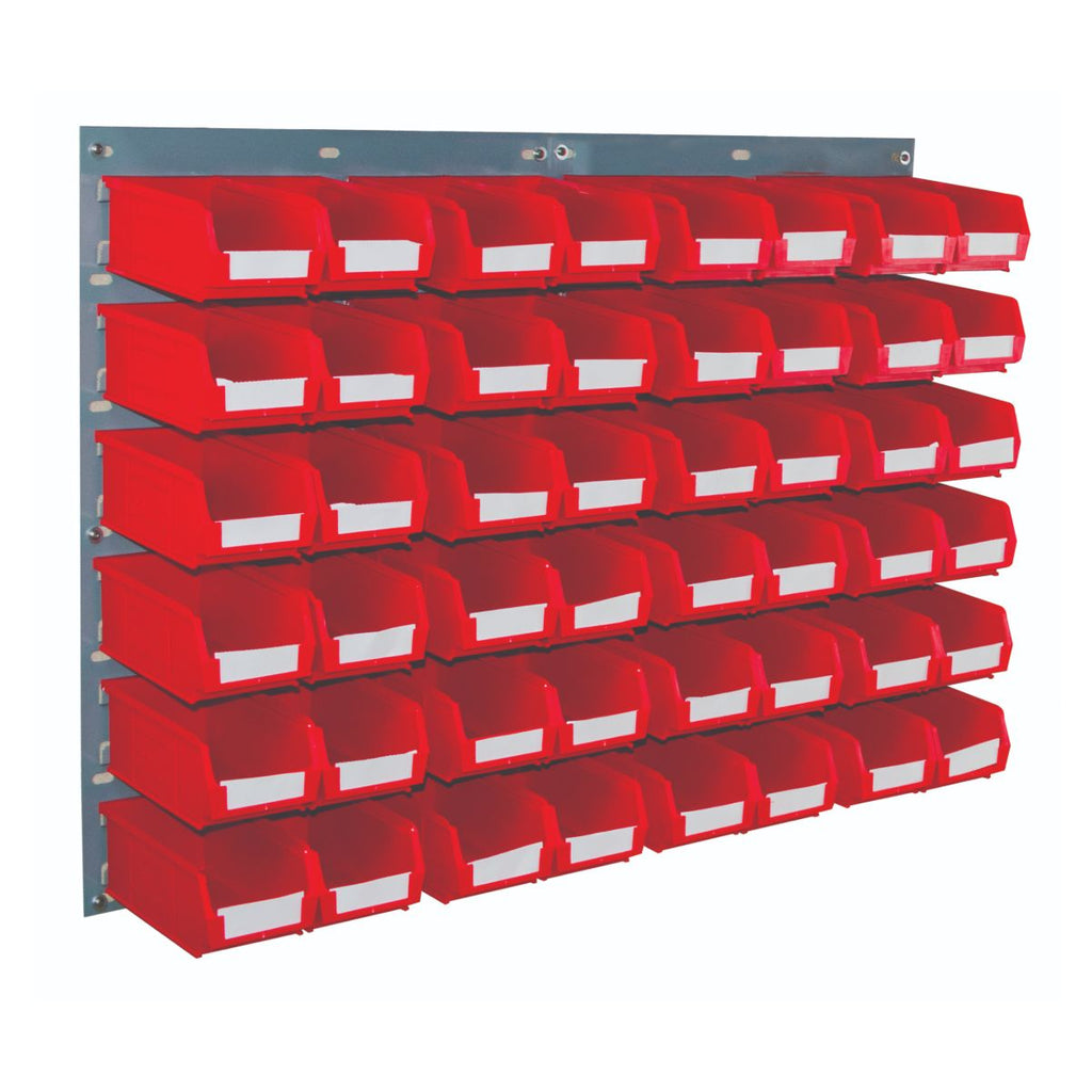 Louvre Panel and Parts Bin Kit with 48 TC2 Bins red horizontal (4797086367779)