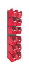 Louvre Panel and Parts Bin Kit with 12 TC5 Bins red (4797086466083)