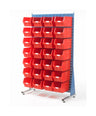 Louvre Panel Stand and Container Starter Kits - Single Sided TC5 red (4797086531619)