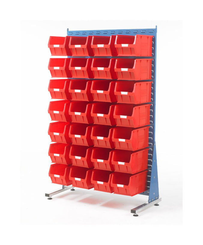 Louvre Panel Stand and Container Starter Kits - Single Sided TC5 red (4797086531619)