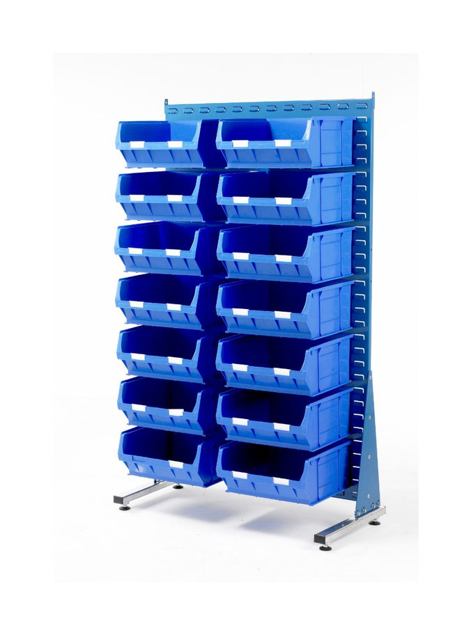 Louvre Panel Stand and Container Starter Kits - Single Sided TC6 blue (4797086531619)