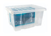 24L Basic Clear Plastic Storage Containers with Lids propped (4798401052707)