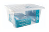35L Basic Clear Plastic Storage Containers with Lids propped (4798401052707)