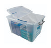 Clear Plastic Containers with Folding Lids open propped (4798401019939)
