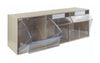 Clearbox Tilt Storage Bins 3 Compartments open (4799491145763)