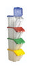 Multi-function Chute Front Storage Containers 4 Pack mixed colour (4798400921635)