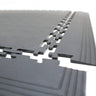 interlocking floor tiles close-up