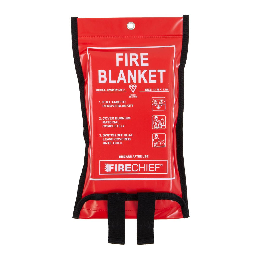 K100 Soft Case Fire Blanket - 1.1m x 1.1m (4577135460387)