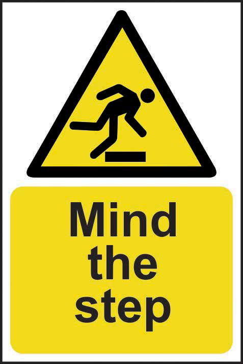 Mind The Step Warning Sign (6049222066347)
