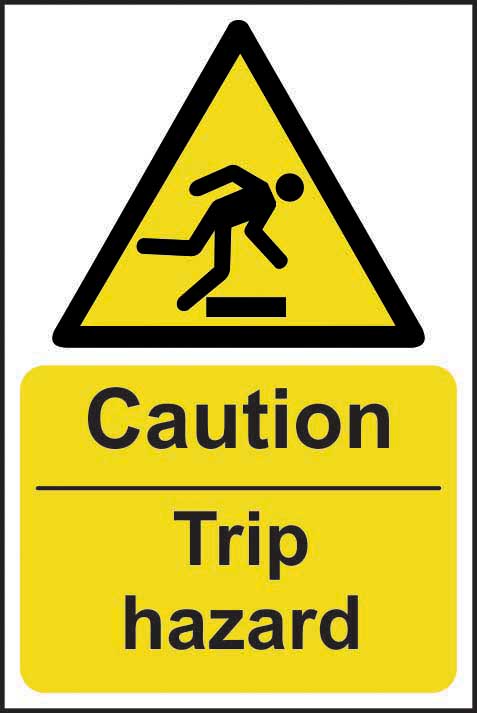 Caution Trip Hazard Warning Sign (6049221705899)