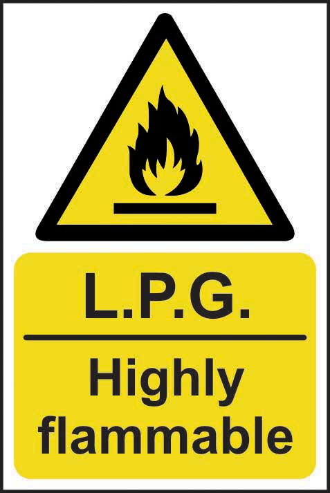 LPG Highly Flammable Warning Sign (6049221738667)