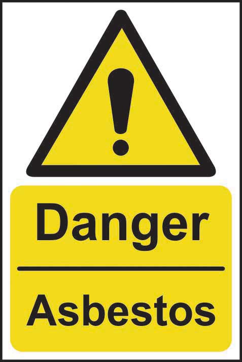Danger Asbestos Warning Sign (6049222426795)