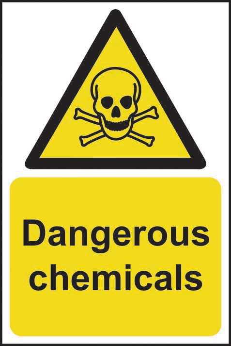Dangerous Chemicals Warning Sign (6049221607595)