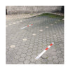 Flush-Fit Folding Parking Post - Red and White (6156335513771)